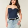 Low-Rise Denim Mini Skort Low-Rise Denim Mini Skort