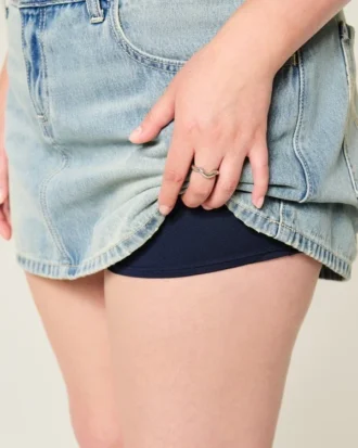 Low-Rise Denim Mini Skort Low-Rise Denim Mini Skort