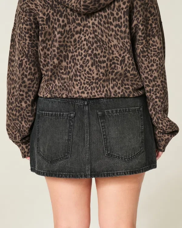 Low-Rise Denim Mini Skort Low-Rise Denim Mini Skort