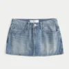 Low-Rise Denim Mini Skort Low-Rise Denim Mini Skort