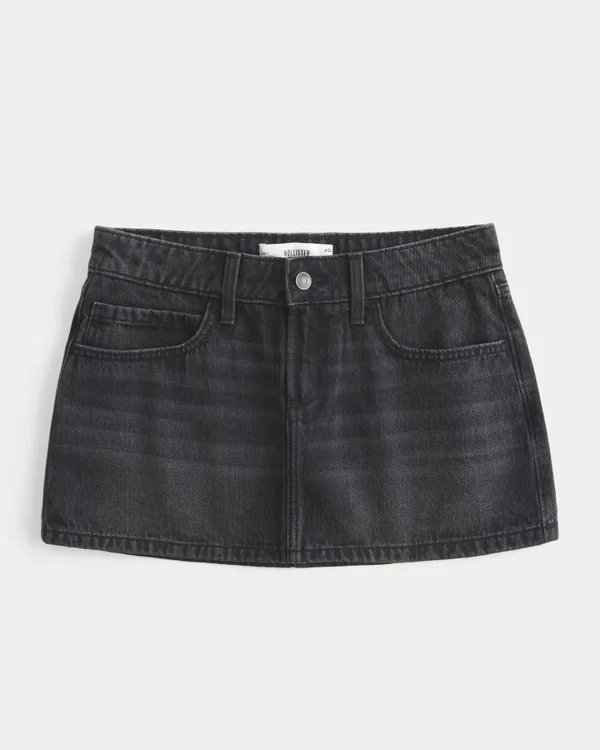 Low-Rise Denim Mini Skort Low-Rise Denim Mini Skort