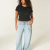 Low-Rise Distressed Baggy Jeans