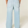 Low-Rise Distressed Baggy Jeans
