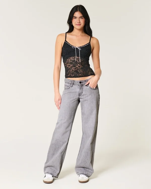 Low-Rise Grey Baggy Jeans Low-Rise Grey Baggy Jeans