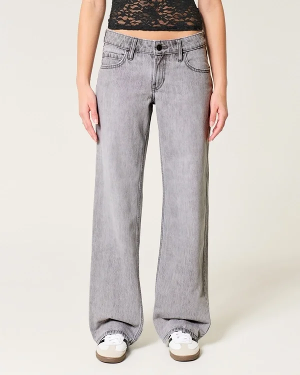 Low-Rise Grey Baggy Jeans Low-Rise Grey Baggy Jeans