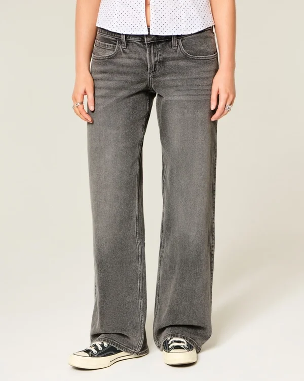 Low-Rise Grey Baggy Jeans Low-Rise Grey Baggy Jeans