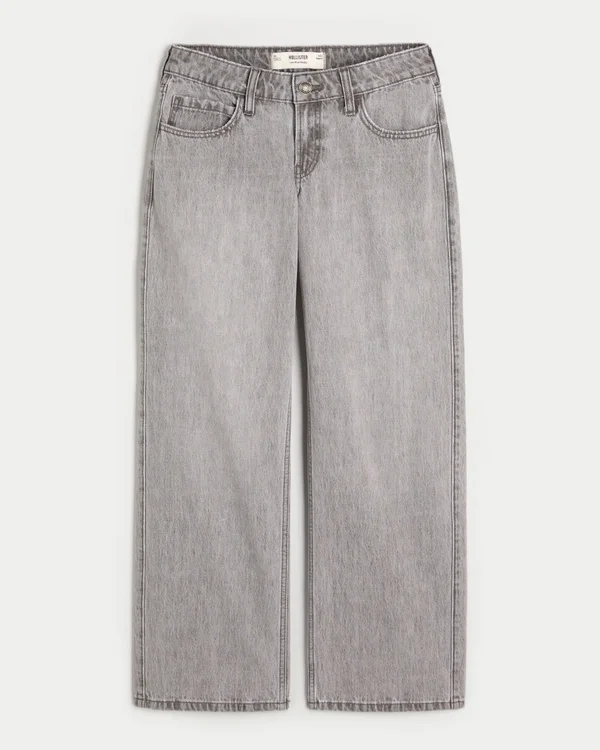 Low-Rise Grey Baggy Jeans Low-Rise Grey Baggy Jeans