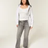 Low-Rise Grey Bootcut Jeans Low-Rise Grey Bootcut Jeans