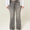 Low-Rise Grey Bootcut Jeans Low-Rise Grey Bootcut Jeans