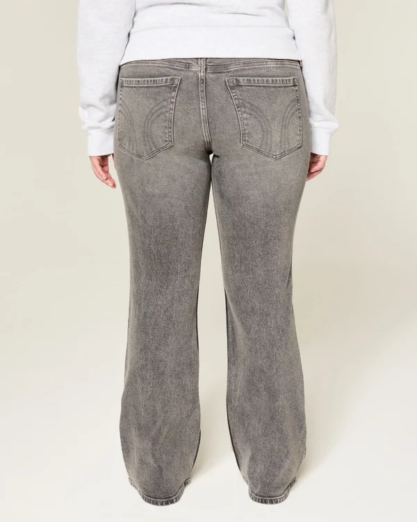 Low-Rise Grey Bootcut Jeans Low-Rise Grey Bootcut Jeans