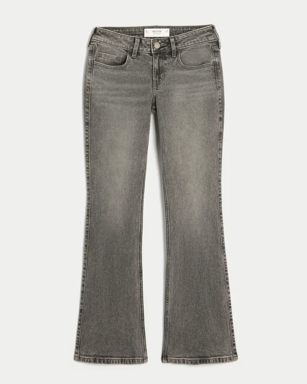 Low-Rise Grey Bootcut Jeans Low-Rise Grey Bootcut Jeans