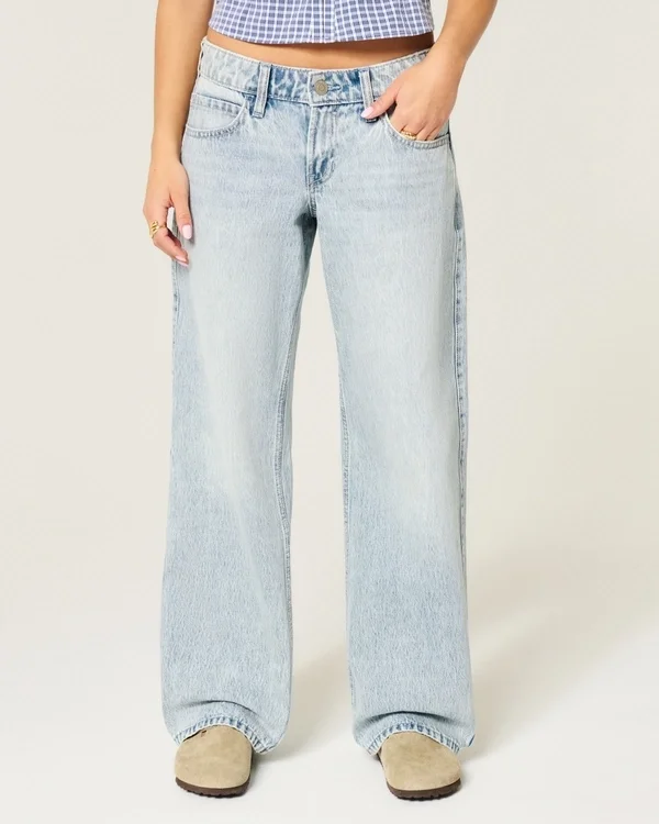 Low-Rise Light Wash Baggy Jeans Low-Rise Light Wash Baggy Jeans