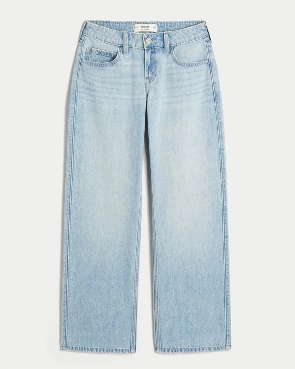 Low-Rise Light Wash Baggy Jeans Low-Rise Light Wash Baggy Jeans