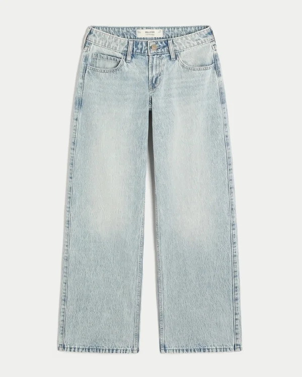 Low-Rise Light Wash Baggy Jeans Low-Rise Light Wash Baggy Jeans