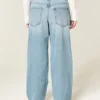 Low-Rise Light Wash Chain Embroidery Baggy Jeans Low-Rise Light Wash Chain Embroidery Baggy Jeans