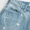 Low-Rise Light Wash Chain Embroidery Baggy Jeans Low-Rise Light Wash Chain Embroidery Baggy Jeans