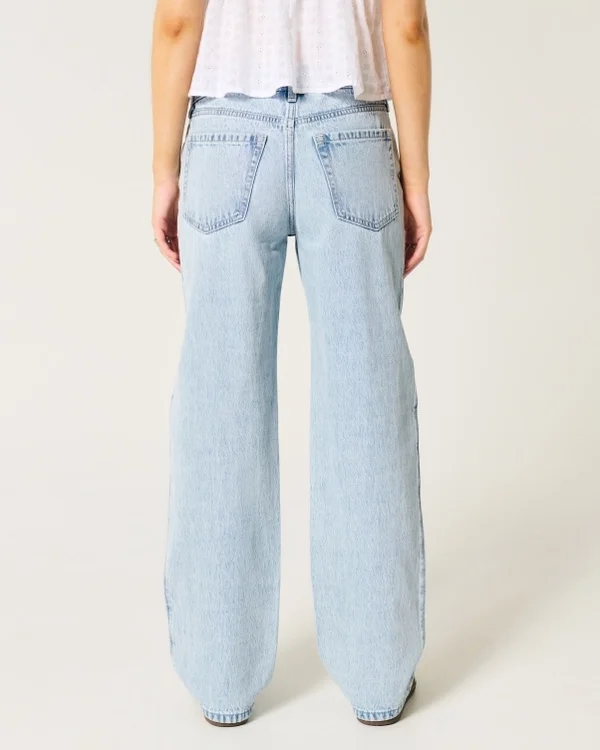Low-Rise Light Wash Loose Jeans Low-Rise Light Wash Loose Jeans