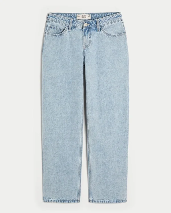 Low-Rise Light Wash Loose Jeans Low-Rise Light Wash Loose Jeans