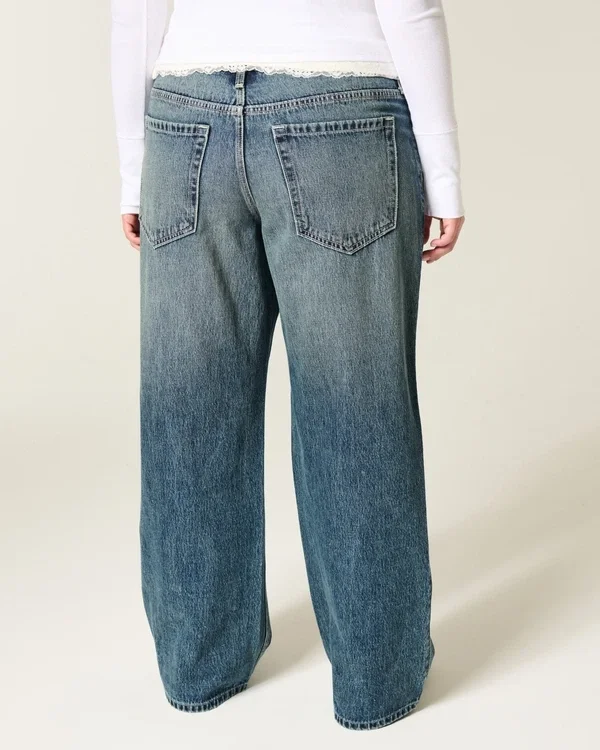 Low-Rise Medium Wash Baggy Jeans Low-Rise Medium Wash Baggy Jeans