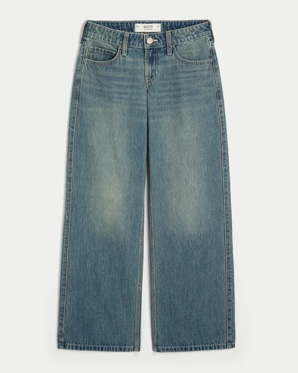 Low-Rise Medium Wash Baggy Jeans Low-Rise Medium Wash Baggy Jeans