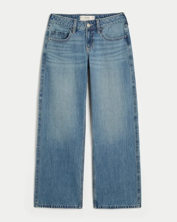 Low-Rise Medium Wash Baggy Jeans Low-Rise Medium Wash Baggy Jeans