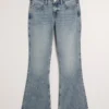 Low-Rise Medium Wash Flare Jeans Low-Rise Medium Wash Flare Jeans