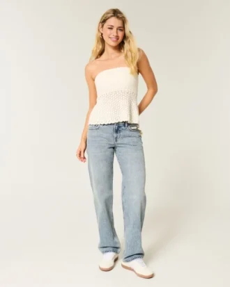 Low-Rise Medium Wash Loose Jeans Low-Rise Medium Wash Loose Jeans