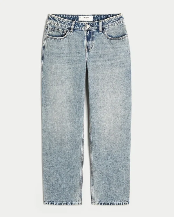 Low-Rise Medium Wash Loose Jeans Low-Rise Medium Wash Loose Jeans