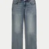 Low-Rise Medium Wash Relaxed Straight Jeans Low-Rise Medium Wash Relaxed Straight Jeans