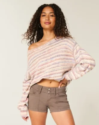 Low-Rise Poplin Shortie Shorts