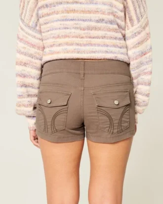 Low-Rise Poplin Shortie Shorts