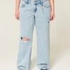 Low-Rise Ripped Light Wash Baggy Jeans Low-Rise Ripped Light Wash Baggy Jeans