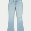 Low-Rise Ripped Light Wash Embroidered Bootcut Jeans Low-Rise Ripped Light Wash Embroidered Bootcut Jeans