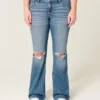 Low-Rise Ripped Medium Wash Bootcut Jeans Low-Rise Ripped Medium Wash Bootcut Jeans