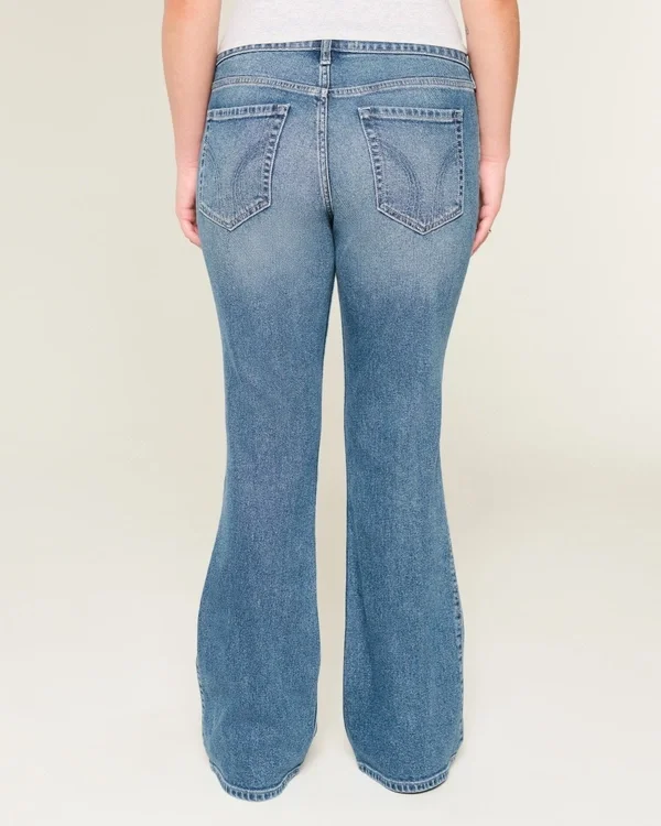 Low-Rise Ripped Medium Wash Bootcut Jeans Low-Rise Ripped Medium Wash Bootcut Jeans