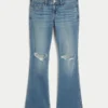Low-Rise Ripped Medium Wash Bootcut Jeans Low-Rise Ripped Medium Wash Bootcut Jeans