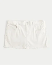 Low-Rise Shine Butterfly Twill Mini Skort