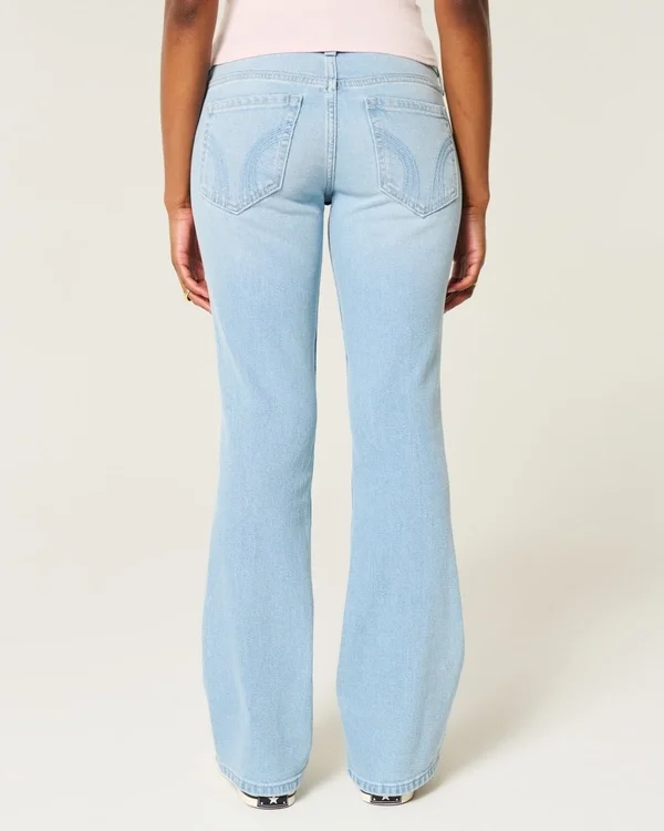 Low-Rise Star Embroidery Bootcut Jeans Low-Rise Star Embroidery Bootcut Jeans