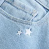 Low-Rise Star Embroidery Bootcut Jeans Low-Rise Star Embroidery Bootcut Jeans