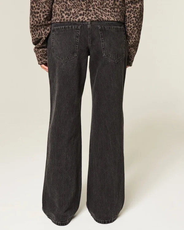 Low-Rise Washed Black Baggy Jeans Low-Rise Washed Black Baggy Jeans