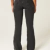 Low-Rise Washed Black Bootcut Jeans Low-Rise Washed Black Bootcut Jeans
