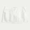 Low-Rise White Denim Mini Skort Low-Rise White Denim Mini Skort