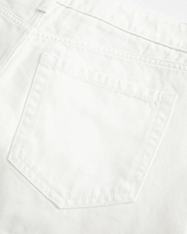 Low-Rise White Denim Mini Skort Low-Rise White Denim Mini Skort