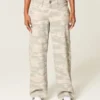 Low-Rise Y2K Camo Baggy Jeans