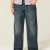 Low-Rise Y2K Dark Wash Baggy Jeans Low-Rise Y2K Dark Wash Baggy Jeans
