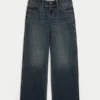 Low-Rise Y2K Dark Wash Baggy Jeans Low-Rise Y2K Dark Wash Baggy Jeans