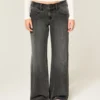 Low-Rise Y2K Washed Black Baggy Jeans Low-Rise Y2K Washed Black Baggy Jeans