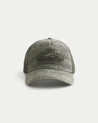 Mac’s Muscles & Rods Graphic Camo Trucker Hat