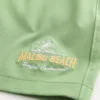 Malibu Beach Graphic Mid-Thigh Volley Swim Trunks