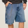 Medium Wash Baggy Denim Painter Shorts Medium Wash Baggy Denim Painter Shorts